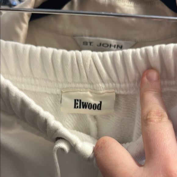 Elwood Wide Leg Sweatpants White Medium - Picture 2 of 4